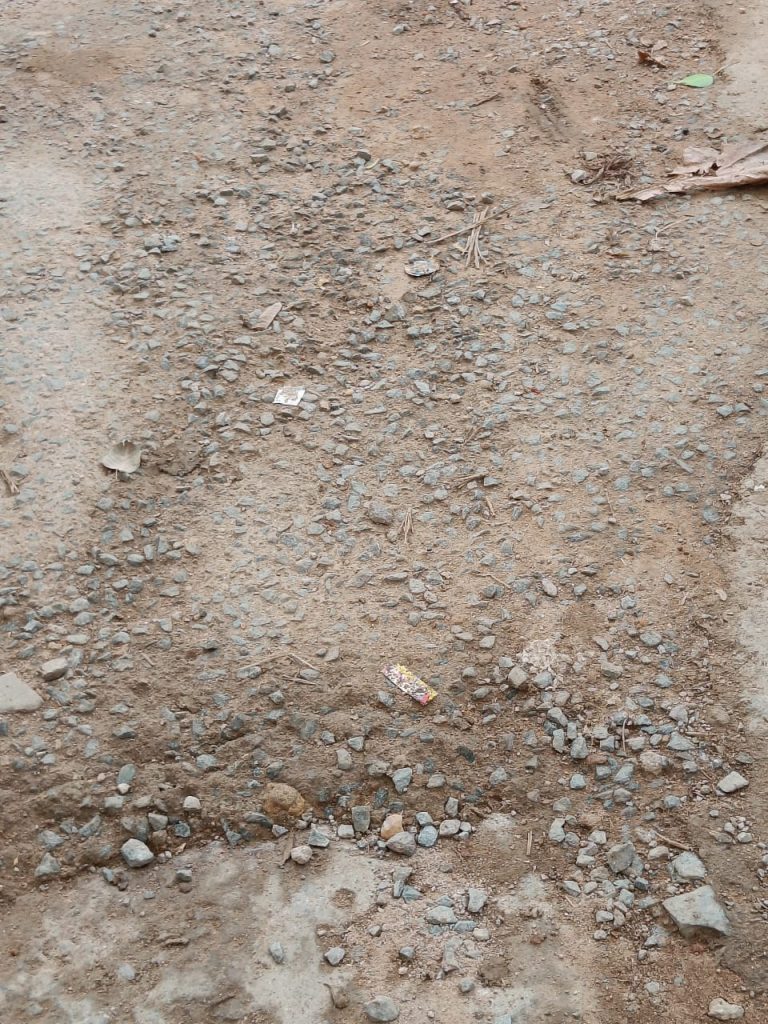 नमामि गंगे योजना के तहत सीसी रोड एवं मरम्मत कार्य गुणवत्ताविहीन करने पर ग्रामीणों में आक्रोश